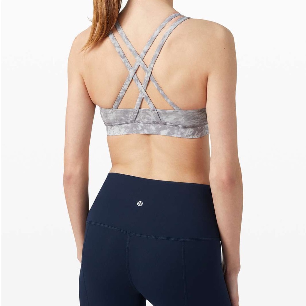 Lululemon Energy Bra - Ice Gray Multi - Sz. 6 (S)